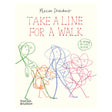 Cover of "Take a Line for a Walk" by Marion Deuchars, with colorful abstract line figures on a cream background, conveying creativity and playfulness.