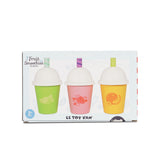 Front view of the product packaging box for the Le Toy Van Fruit Smoothies On the Go toy set.