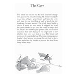 An inside page of The BFG under the heading "The Cave," featuring story text and a black-and-white illustration at the bottom.