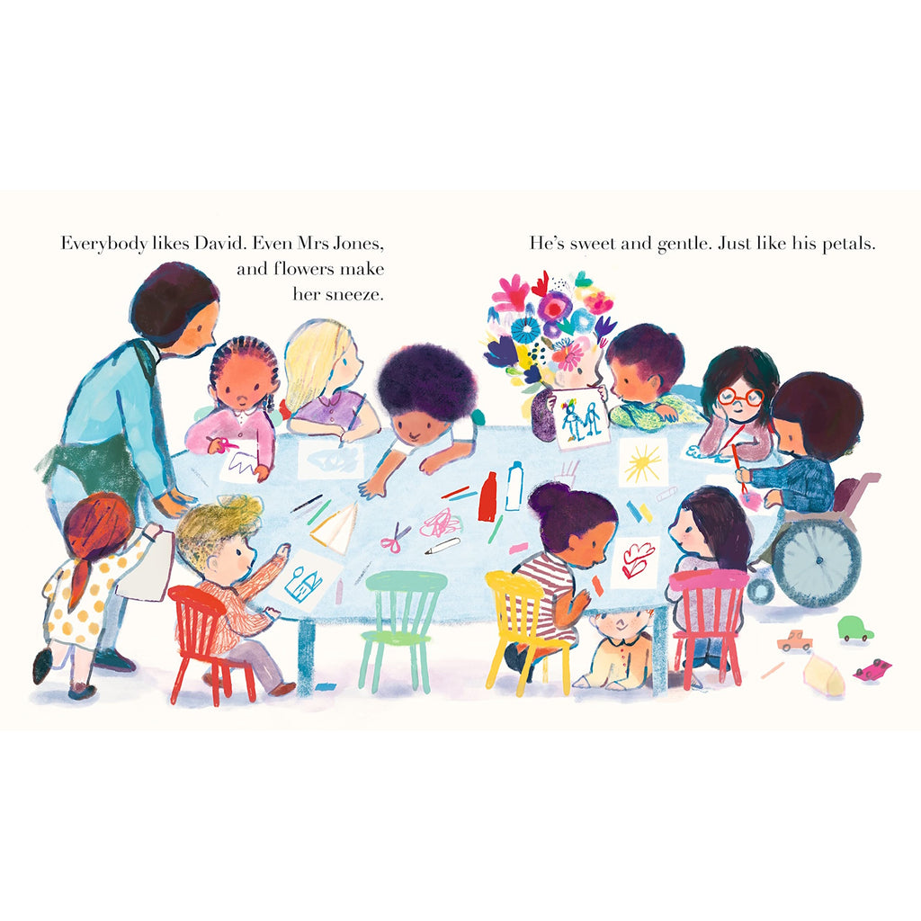 A heartwarming and beautifully illustrated story about a boy who learns to embrace his uniqueness, featuring vibrant imagery and a message of self-acceptance.