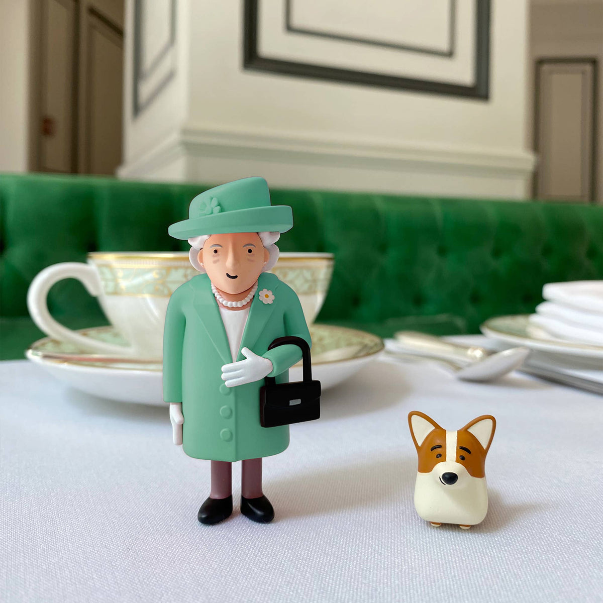 The Queen & Royal Corgi Collectible