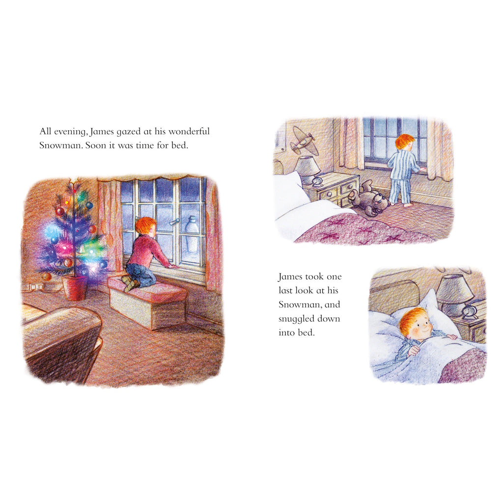 A magical edition of the classic story featuring stunning pop-up scenes that bring the heartwarming tale of a snowman’s adventure to life.