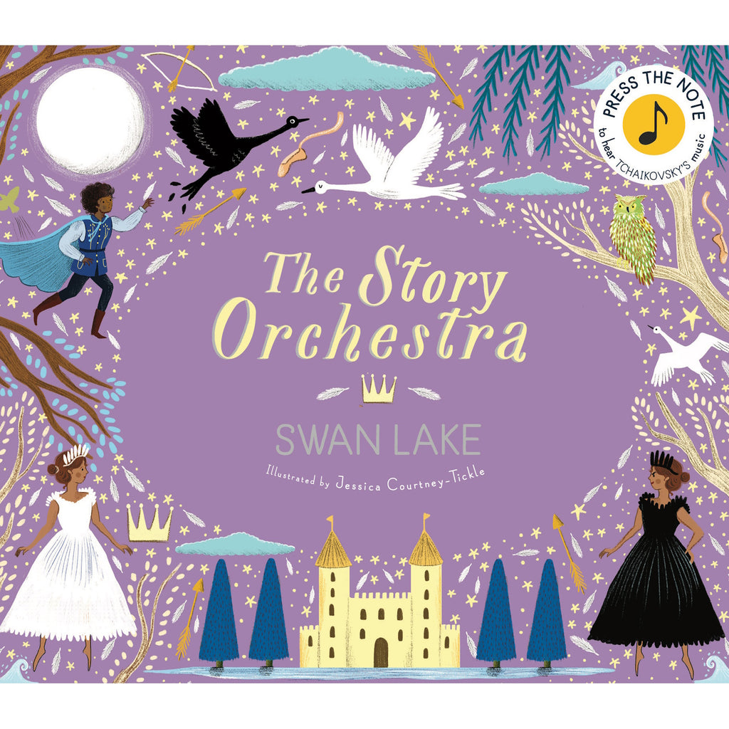 A beautifully illustrated musical book that tells the classic tale of Swan Lake, featuring sound buttons that play excerpts from Tchaikovsky’s enchanting ballet score.