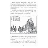 Black and white page 10 featuring an illustration of Mr. Twit sitting at a table with beer bottles.