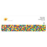 Cover illustration for "The Very Hungry Caterpillar" by Eric Carle features a bright sun, colorful dots, and a dedication to Christa, conveying a playful tone.