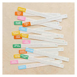 Colorful activity sticks with printed outdoor play prompts, including "Roll Down a Hill" and "Penny Hike."