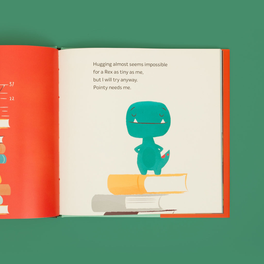 A heartwarming story about Tiny T. Rex's efforts to give his friend a big hug, filled with charming illustrations and a message about friendship and perseverance.