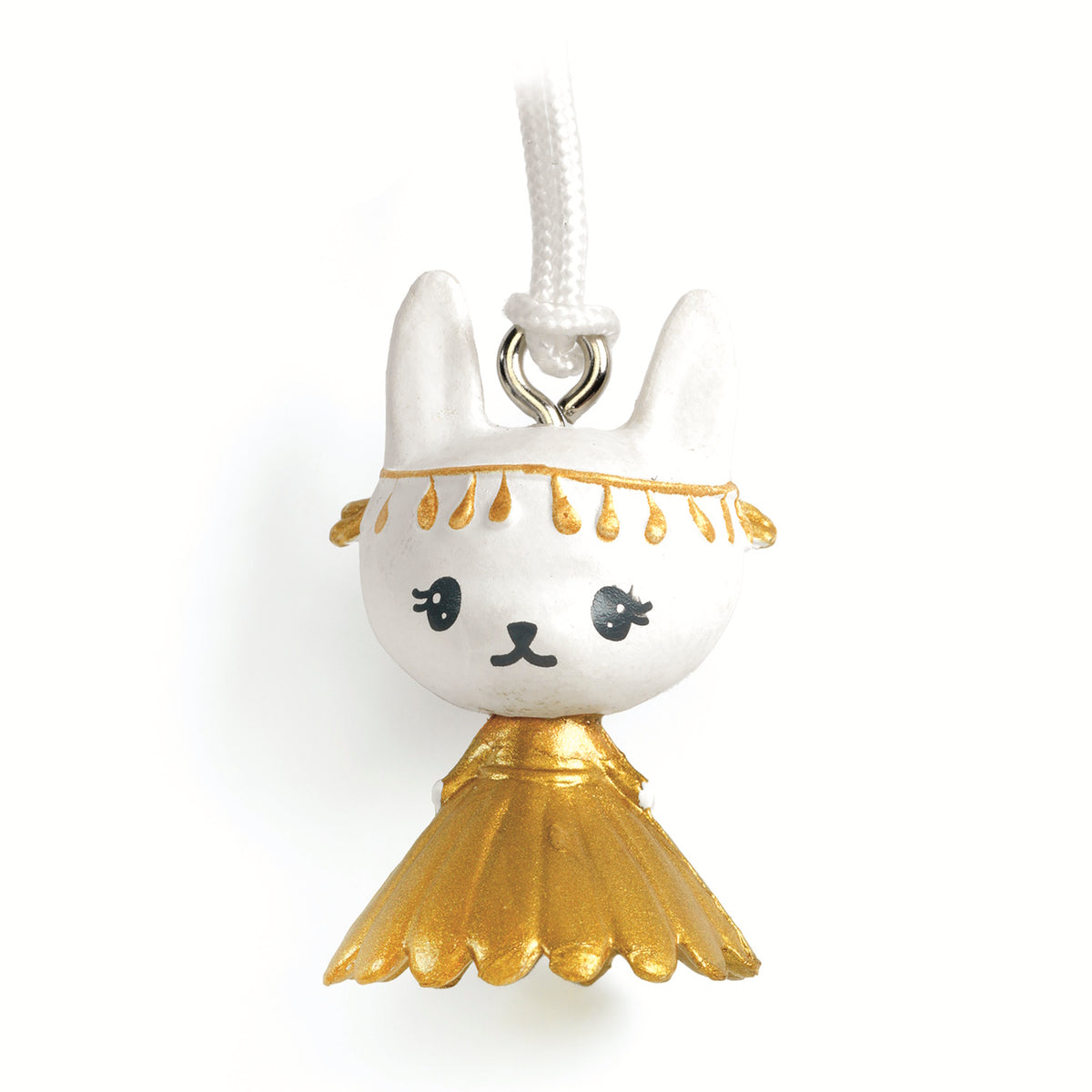 The Margo Tinyly Key Ring by Djeco is a delightful accessory featuring a finely sculpted pendant of Margo, an adorable kitten character from Djeco's Tinyly collection.