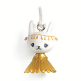 The Margo Tinyly Key Ring by Djeco is a delightful accessory featuring a finely sculpted pendant of Margo, an adorable kitten character from Djeco's Tinyly collection.