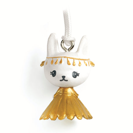 The Margo Tinyly Key Ring by Djeco is a delightful accessory featuring a finely sculpted pendant of Margo, an adorable kitten character from Djeco's Tinyly collection.