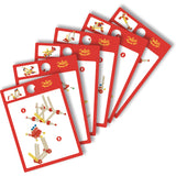 Vilac Batibloc instruction cards showing step by step building guides for wooden toy construction sets.