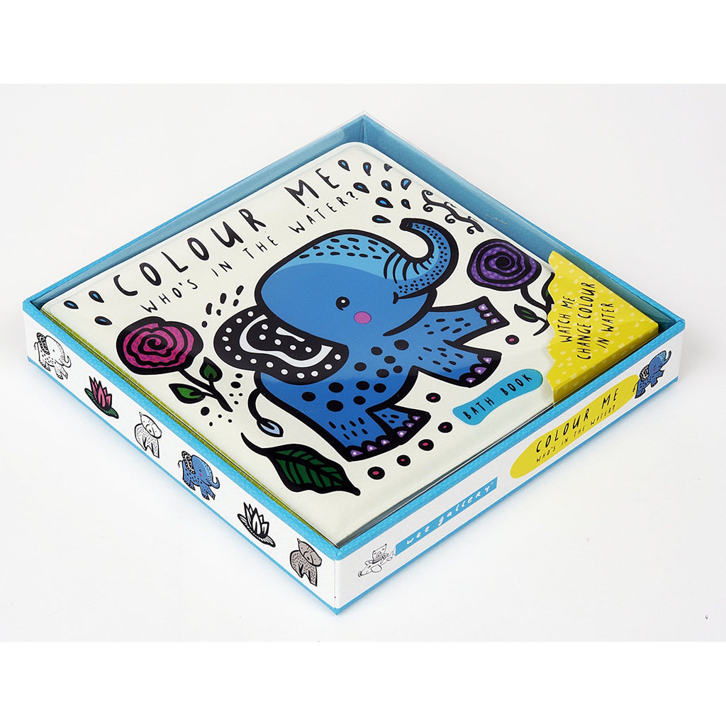 Bath Book with soft, waterproof pages that magically reveal hidden animals when wet, making bath time fun and engaging for little ones.