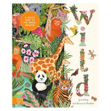 "Wild: A Child's Guide to the Animal Kingdom" book cover with jungle animal illustrations of a tiger, panda, and giraffe.