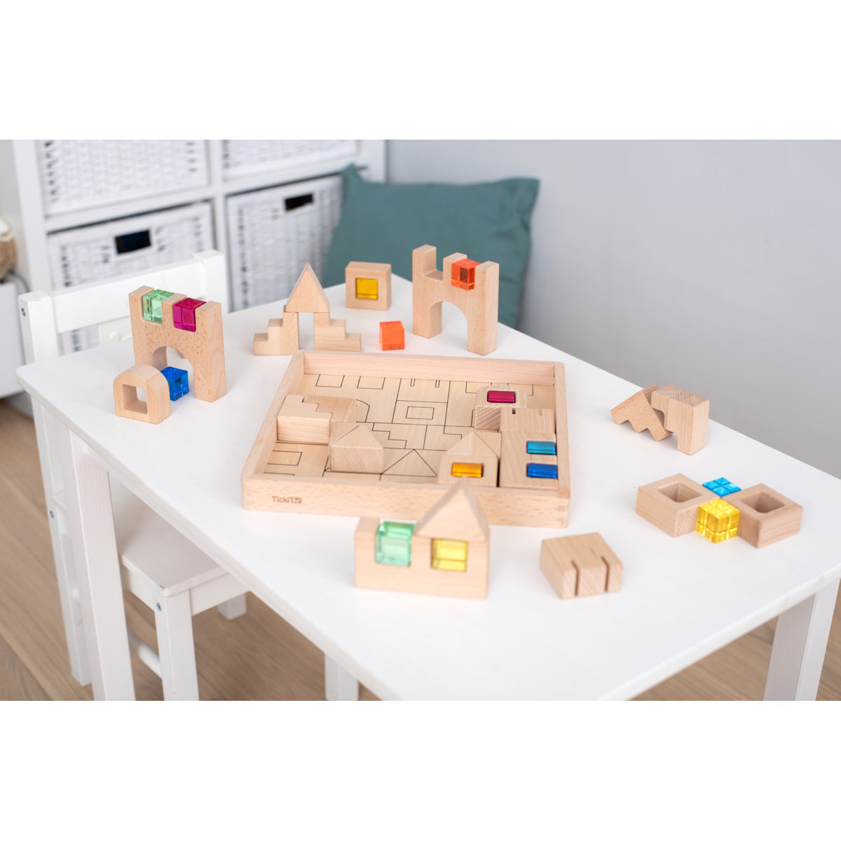 Wooden Building Gem Blocks