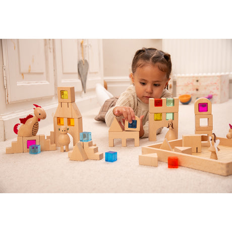 Wooden Building Gem Blocks