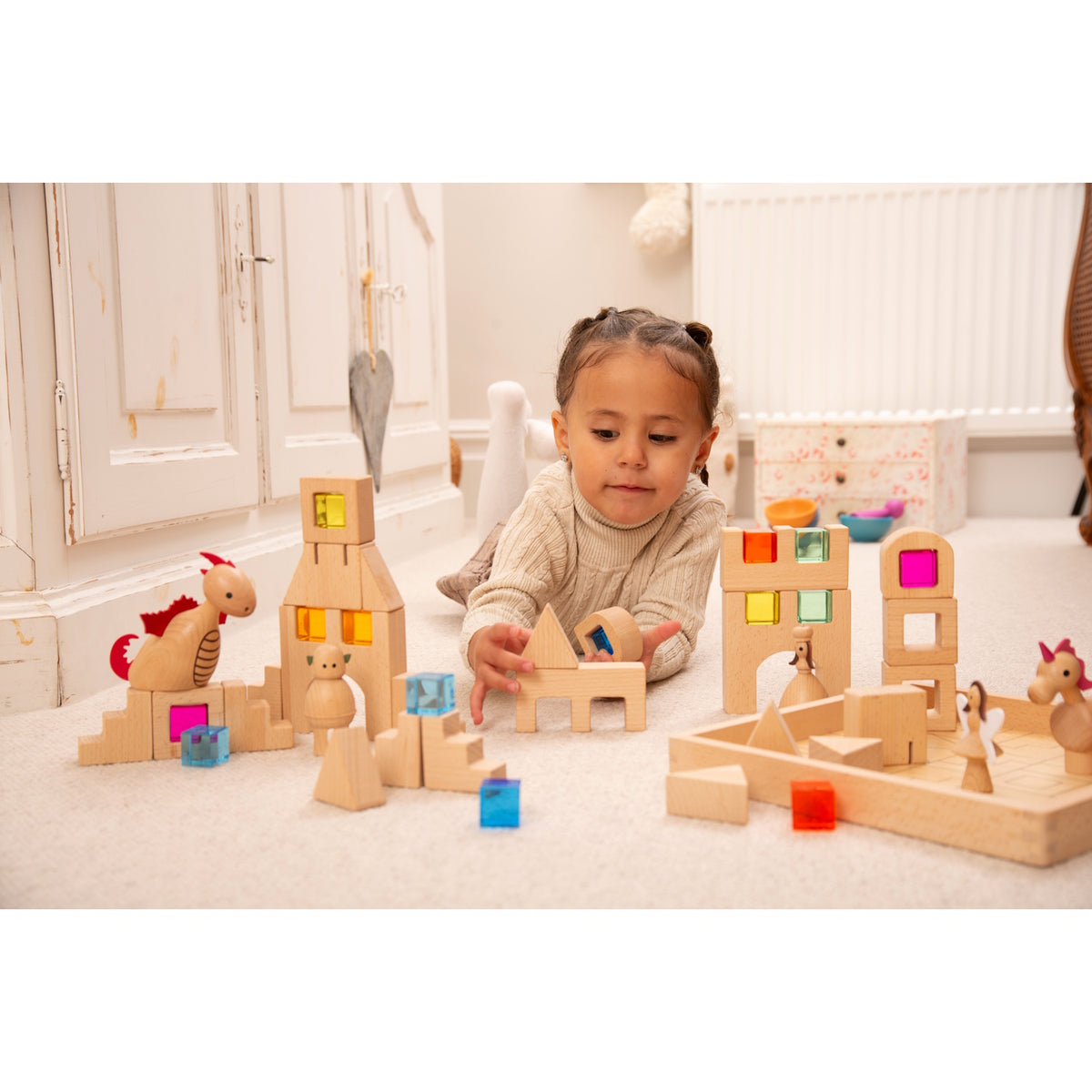 Wooden Building Gem Blocks