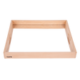 A sturdy wooden tray with a mirrored base, designed to enhance sensory exploration, loose parts play, and visual perception activities.