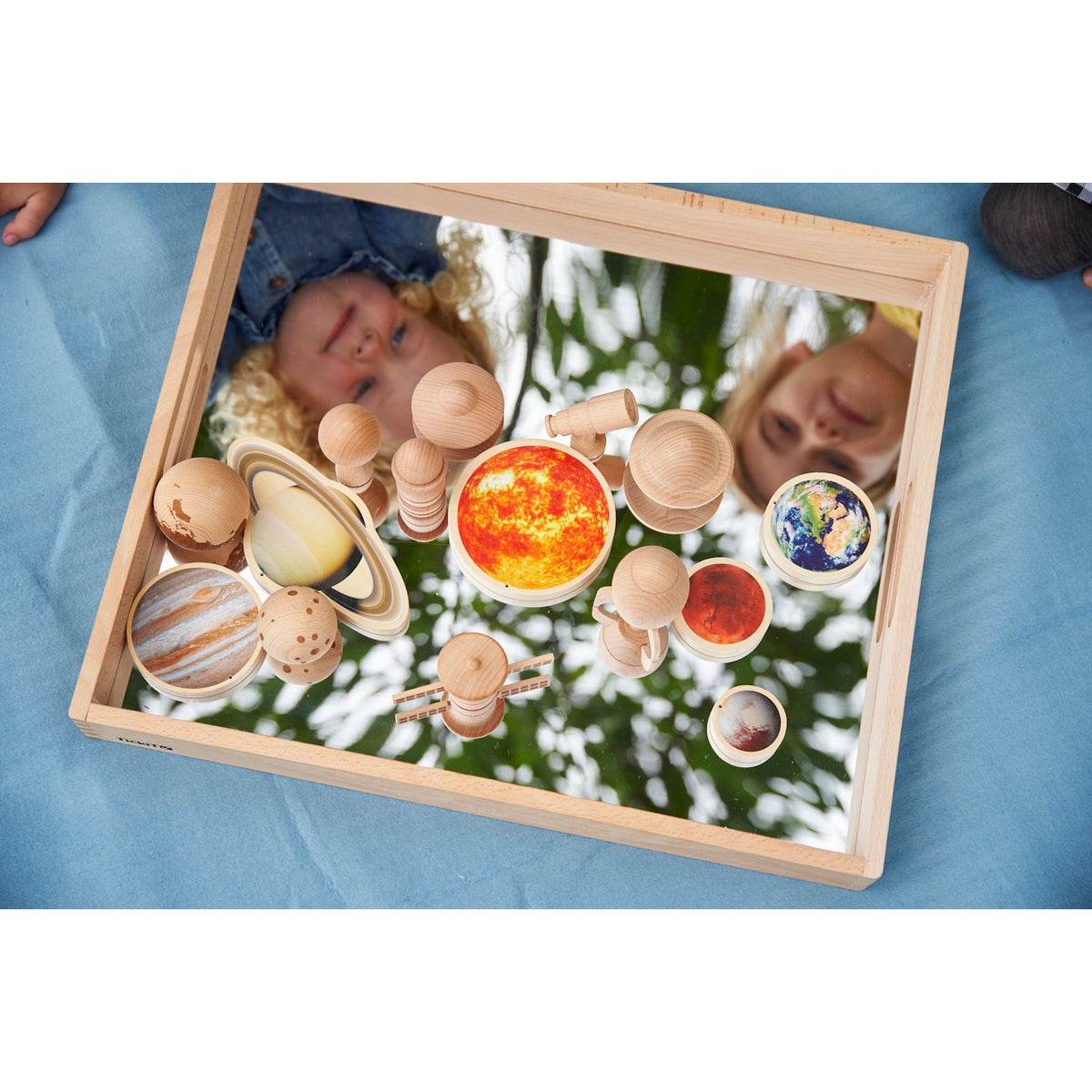 Wooden Mirror Tray