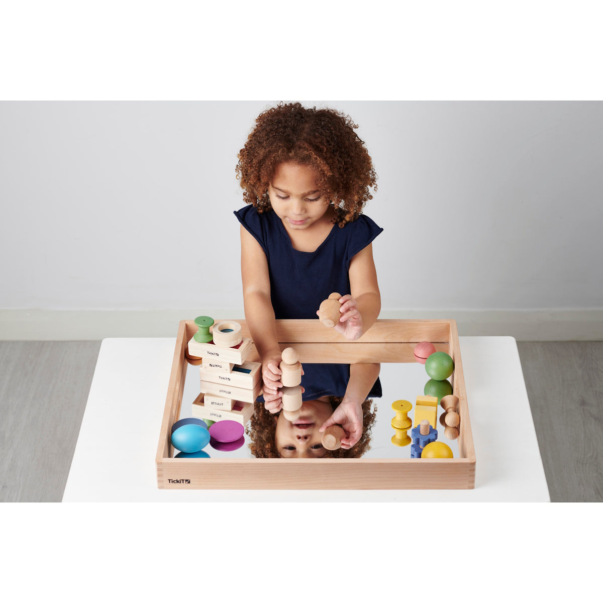 Wooden Mirror Tray