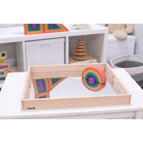 Wooden Mirror Tray