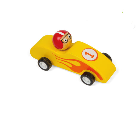 Wooden Pull Back Hot Rods