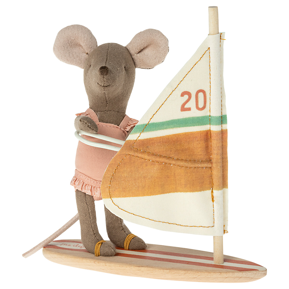 Maileg Little Sister Beach Mice - Surfer