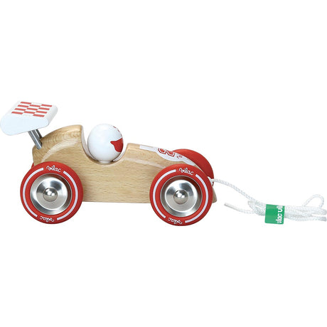 Pull Along Racing Car - Natural Wood