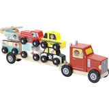 Truck and Trailer with Stacking Vehicles