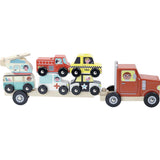 Truck and Trailer with Stacking Vehicles