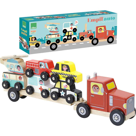 Truck and Trailer with Stacking Vehicles