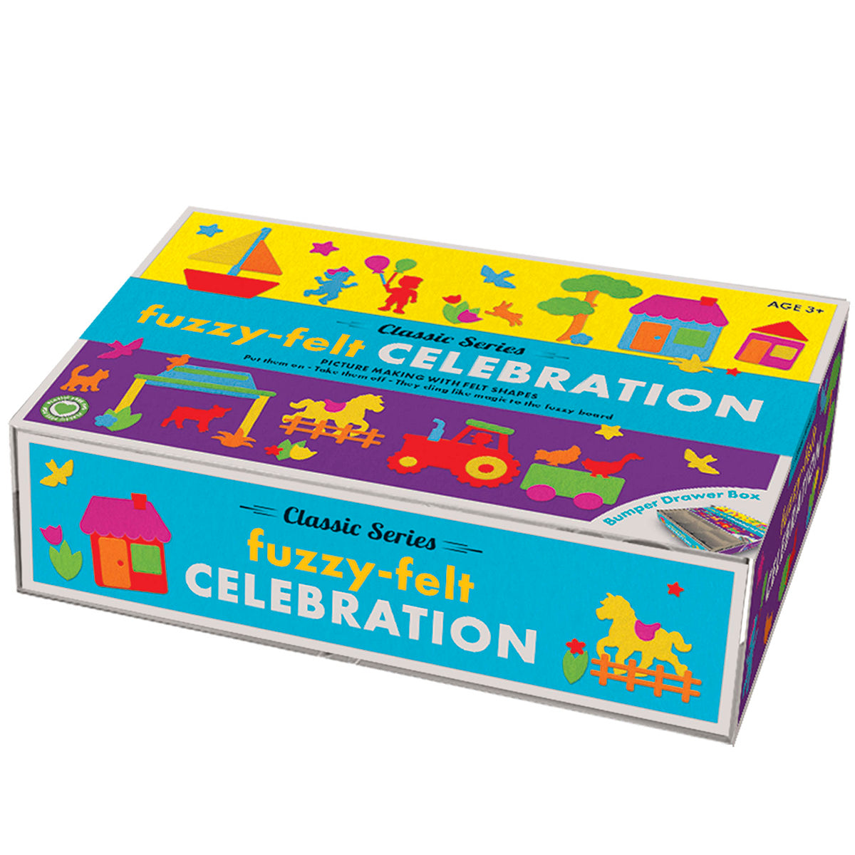 Fuzzy Felt Retro Drawer Box