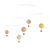 Authentic Models - Hot Air Balloon Mobile, Pastel Rainbow