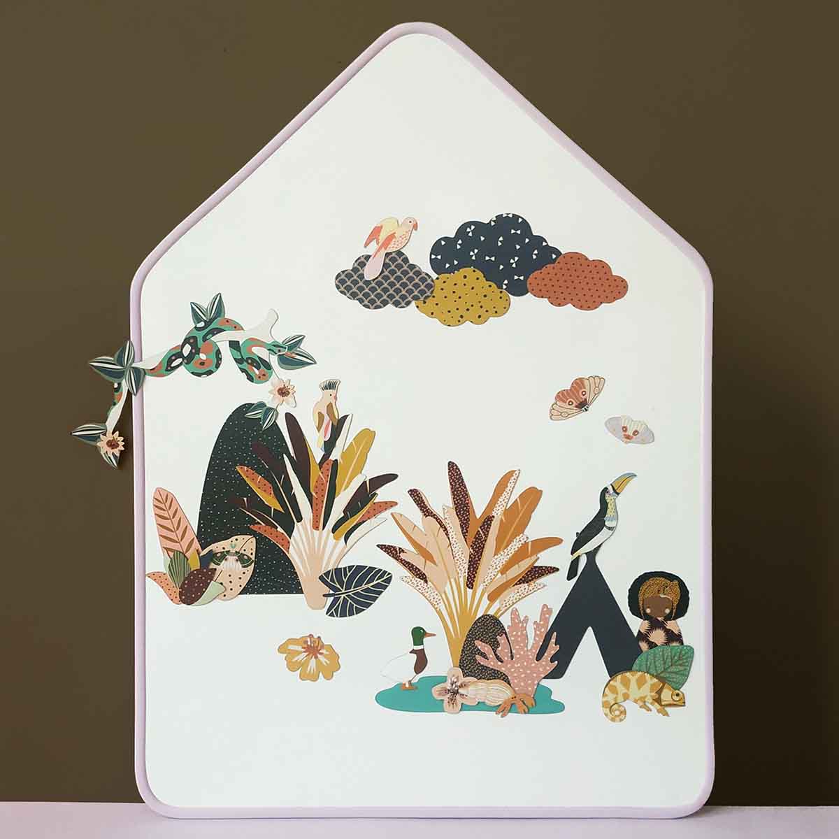Little House Magnetic Slate Board