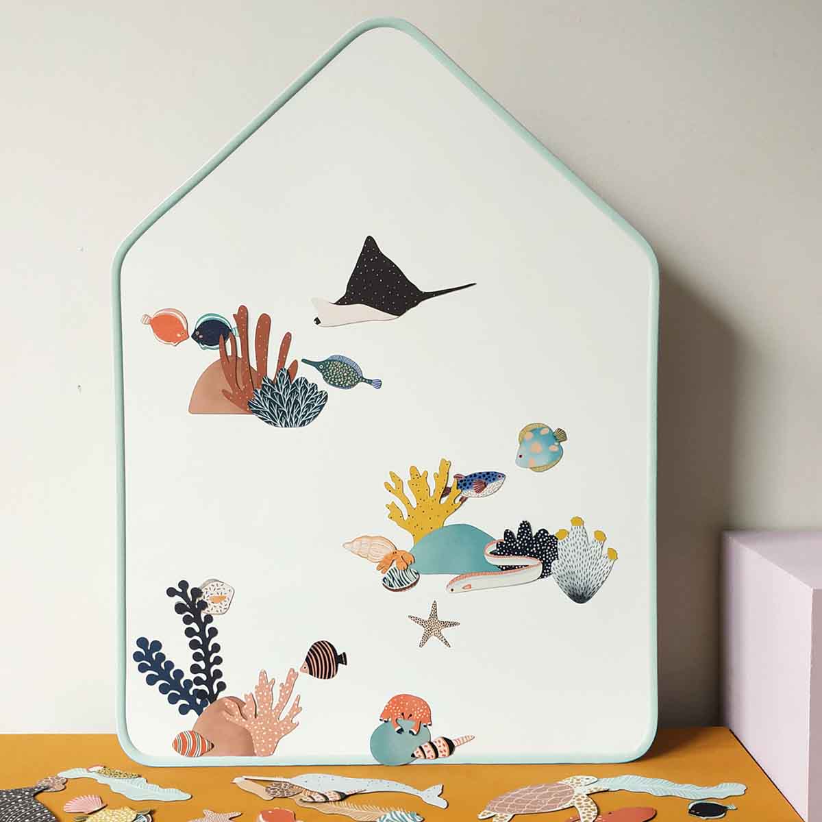 Little House Magnetic Slate Board