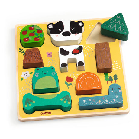 Djeco First Puzzle - Puzz & Match Happy