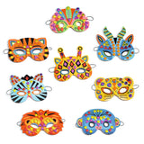DIY Mosaic Masks - Jungle animals