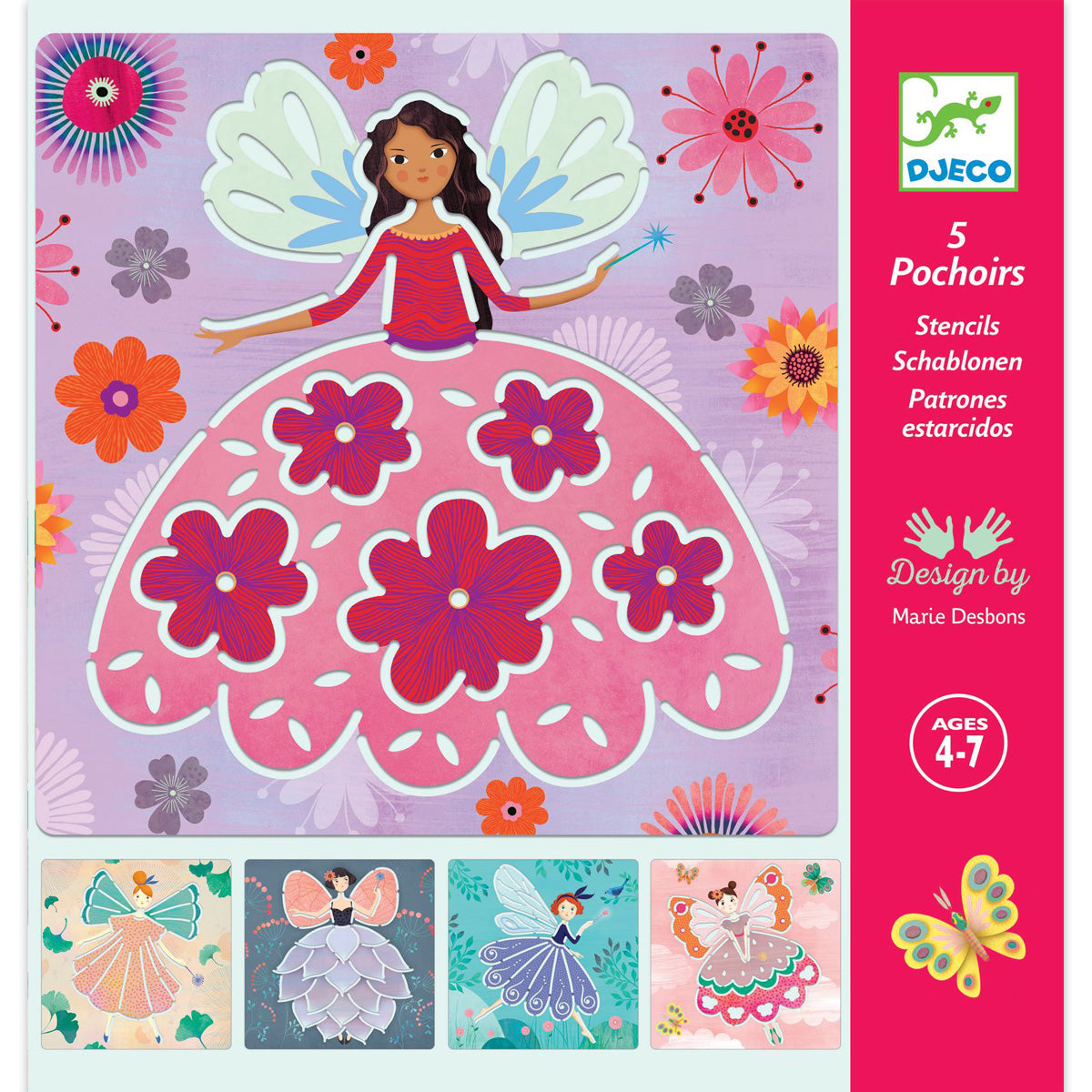 Stencils Fairies by Djeco