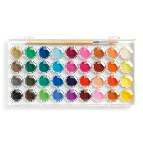 Djeco Colours - 36 Colour Paint Cakes
