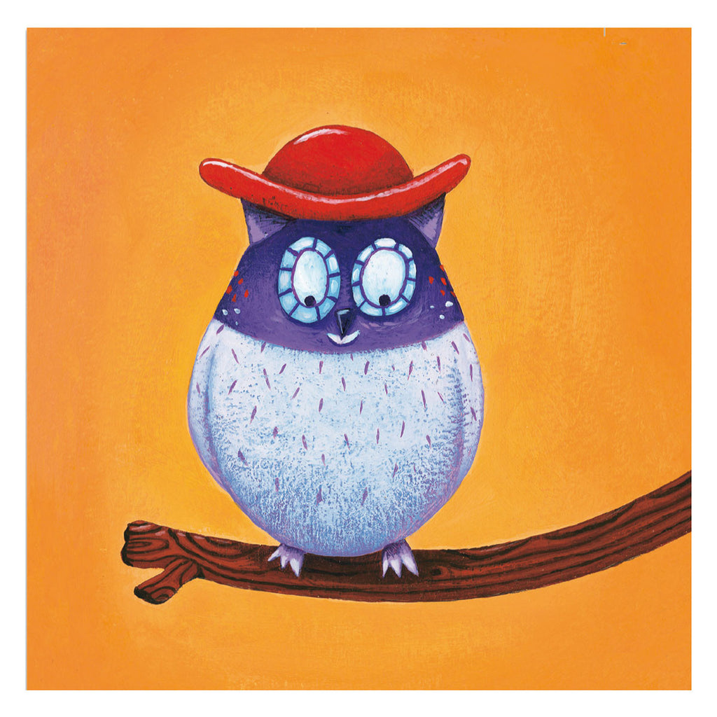 Djeco Art Stickers - Create Animals Owl with Hat DJ08932