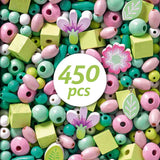 Djeco Threading Beads - Leaves & Flowers