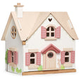 Tender Leaf Cottontail Cottage high quality wooden dolls house, showing exterior