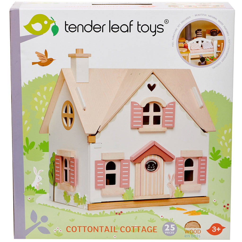 Tender Leaf Cottontail Cottage Dolls house showing box