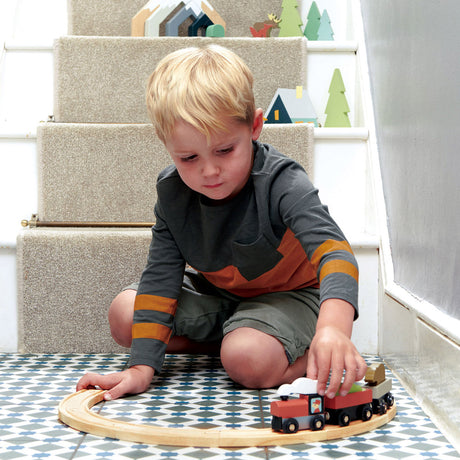 Tender Leaf Wooden Train Set - Treetops