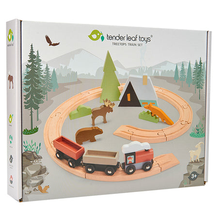 Tender Leaf Wooden Train Set - Treetops