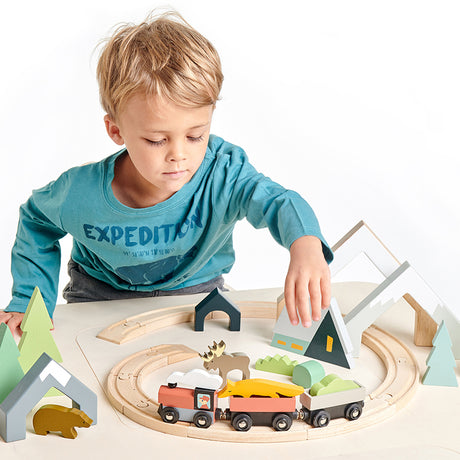Tender Leaf Wooden Train Set - Treetops