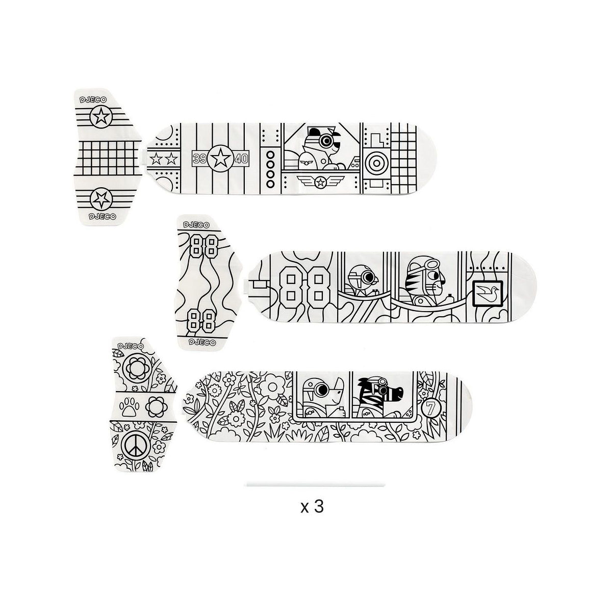 DIY Colour In Rocket Ships By Djeco