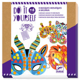 DIY Mosaic Masks - Jungle animals