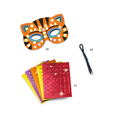 DIY Mosaic Masks - Jungle animals