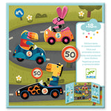 Djeco Play With Stickers - Cars