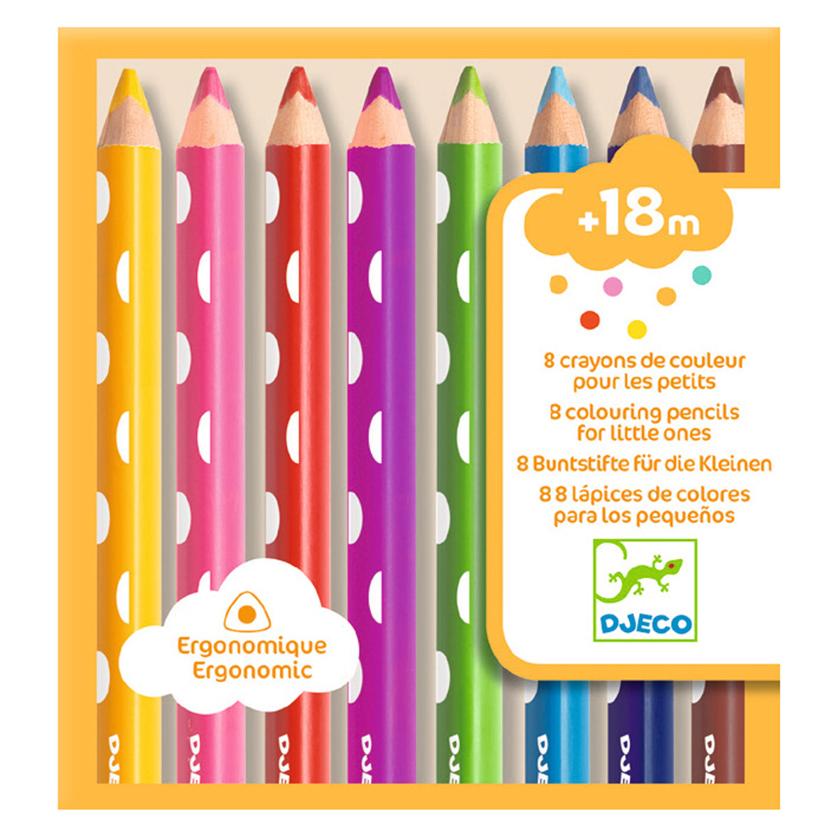 Djeco Colours - 8 First Colouring Pencils